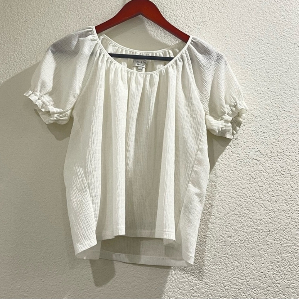 Madewell white gauze top - Picture 4 of 9